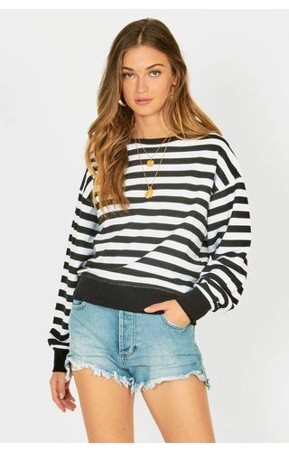 AMUSE SOCIETY AMUSE SOCIETY ROSA STRIPE FLEECE AMUSE SOCIETY AMUSE SOCIETY ROSA STRIPE FLEECE