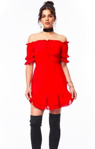 LOST + WANDER LOST + WANDER SCORPION RUFFLE DRESS LOST + WANDER LOST + WANDER SCORPION RUFFLE DRESS