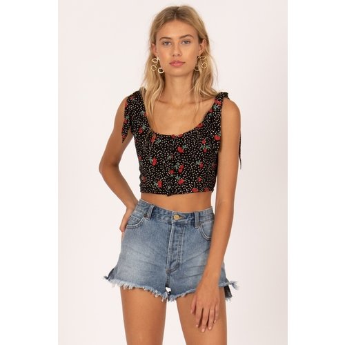 AMUSE SOCIETY AMUSE SOCIETY WISH YOU WERE CROP TOP AMUSE SOCIETY AMUSE SOCIETY WISH YOU WERE CROP TOP