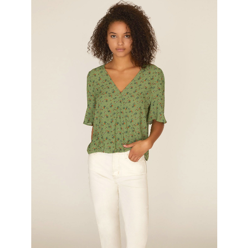 SANCTUARY SANCTUARY GARDEN PARTY WRAP TOP SANCTUARY SANCTUARY GARDEN PARTY WRAP TOP