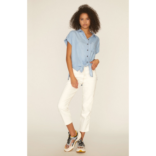 SANCTUARY SANCTUARY MOD TIE BLOUSE SANCTUARY SANCTUARY MOD TIE BLOUSE