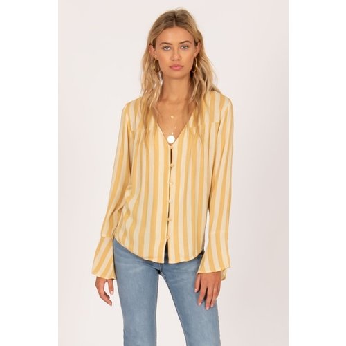 AMUSE SOCIETY AMUSE SOCIETY ALWAYS SOMETHING WOVEN TOP AMUSE SOCIETY AMUSE SOCIETY ALWAYS SOMETHING WOVEN TOP