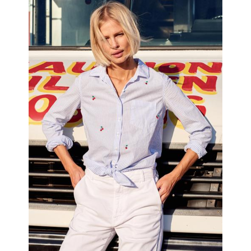 SUNDRY SUNDRY CHERRIES TIE FRONT SHIRT SUNDRY SUNDRY CHERRIES TIE FRONT SHIRT