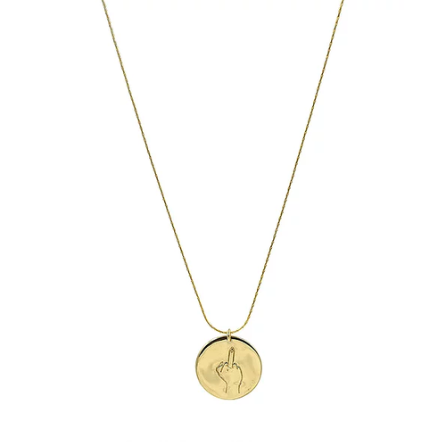 paradigm PARADIGM MIDDLE FINGER NECKLACE paradigm PARADIGM MIDDLE FINGER NECKLACE