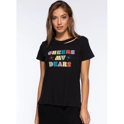 SUBURBAN RIOT SUBURBAN RIOT CHEERS MY DEARS POPPY TEE SUBURBAN RIOT SUBURBAN RIOT CHEERS MY DEARS POPPY TEE