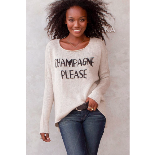 WOODEN SHIPS WOODEN SHIPS CHAMPAGNE PLEASE SWEATER WOODEN SHIPS WOODEN SHIPS CHAMPAGNE PLEASE SWEATER