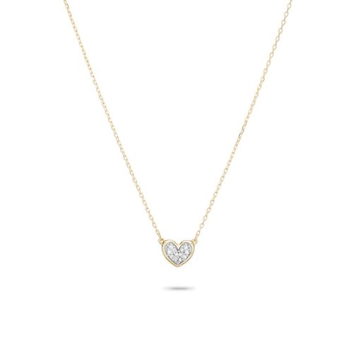 ADINA REYTER ADINA REYTER SUPER TINY PAVE FOLDED HEART NECKLACE ADINA REYTER ADINA REYTER SUPER TINY PAVE FOLDED HEART NECKLACE