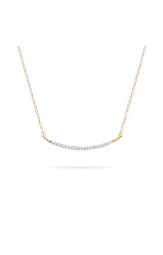 ADINA REYTER ADINA REYTER LARGE PAVE CURVE NECKLACE ADINA REYTER ADINA REYTER LARGE PAVE CURVE NECKLACE