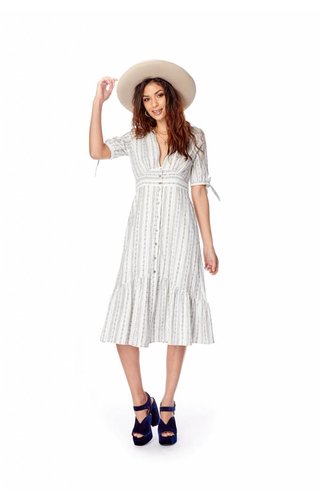 LOST + WANDER LOST + WANDER GYPSET STRIPE MIDI DRESS LOST + WANDER LOST + WANDER GYPSET STRIPE MIDI DRESS