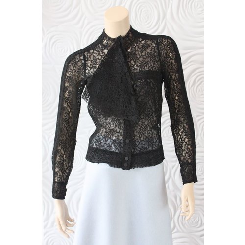 Byron Lars Byron Lars End Lace Possiblilities Cardigan Black Byron Lars Byron Lars End Lace Possiblilities Cardigan Black