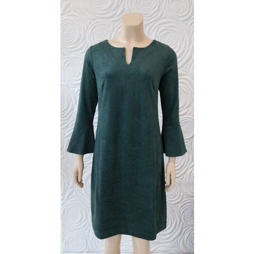 Kyra & Ko Kyra & Ko Suede Bell Sleeve Dress Kyra & Ko Kyra & Ko Suede Bell Sleeve Dress