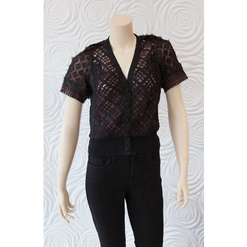 Byron Lars Byron Lars Applique Blouse Byron Lars Byron Lars Applique Blouse