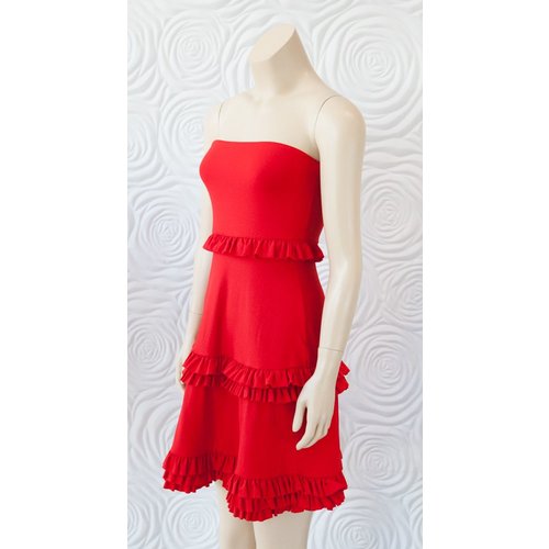 Susana Monaco Susana Monaco Strapless Tiered Flare Dress 20” Susana Monaco Susana Monaco Strapless Tiered Flare Dress 20”