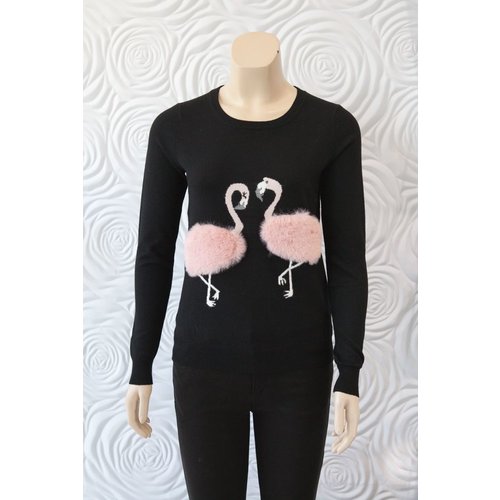 Zero Degrees Celsius Zero Degrees Celsius Pink Flamingo Sweater Zero Degrees Celsius Zero Degrees Celsius Pink Flamingo Sweater