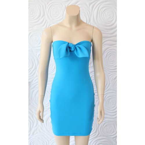Susana Monaco Susana Monaco Bow Front Strapless Dress Susana Monaco Susana Monaco Bow Front Strapless Dress