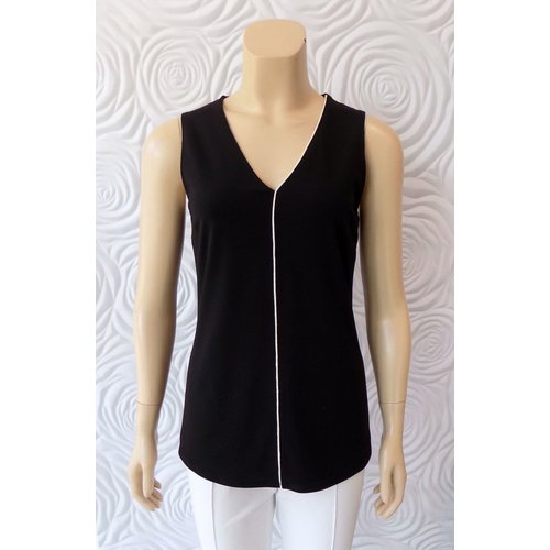 Iris Iris Jersey Knit Sleeveless V-Neck Top Iris Iris Jersey Knit Sleeveless V-Neck Top