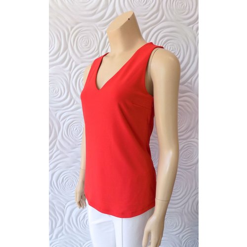 Iris Iris Jersey Knit Sleeveless V-Neck Top Iris Iris Jersey Knit Sleeveless V-Neck Top
