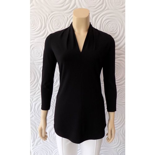 Iris Iris Jersey Knit Top with V-Neck and 3/4 Sleeves Iris Iris Jersey Knit Top with V-Neck and 3/4 Sleeves