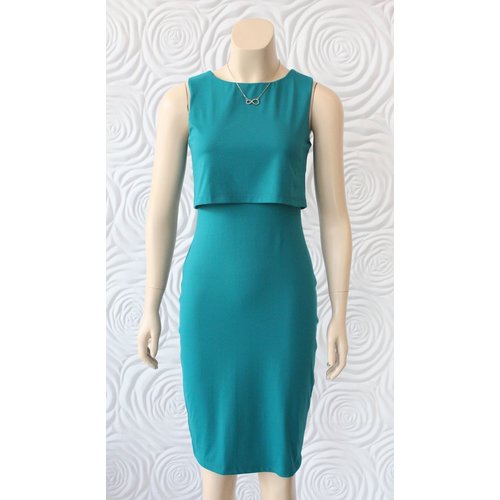 Susana Monaco Susana Monaco Dress With Overlay Detail Susana Monaco Susana Monaco Dress With Overlay Detail