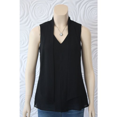 Iris Iris Sleeveless Top With Detachable Scarf Iris Iris Sleeveless Top With Detachable Scarf