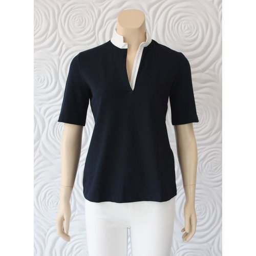 GranSasso Gran Sasso Polo With Sequence Detail On The Collar GranSasso Gran Sasso Polo With Sequence Detail On The Collar