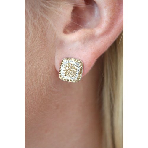 La Costa La Costa Crystal Square Stud La Costa La Costa Crystal Square Stud