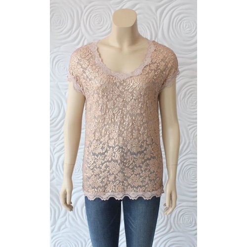 Rosemunde Rosemunde Short Sleeve T-Shirt with Lace Rosemunde Rosemunde Short Sleeve T-Shirt with Lace