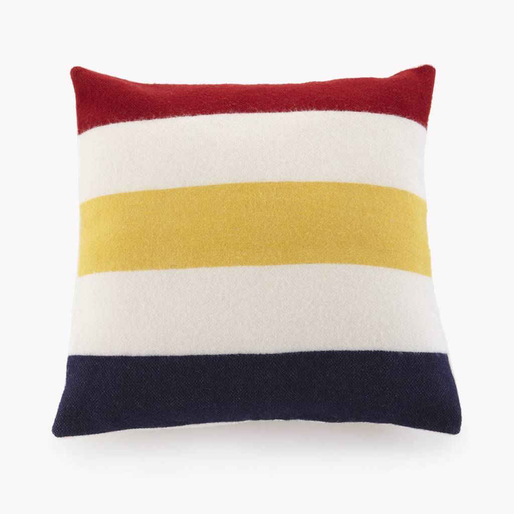 Revival Stripe Wool 20 X 20 Throw Pillow With Insert Linen Alley