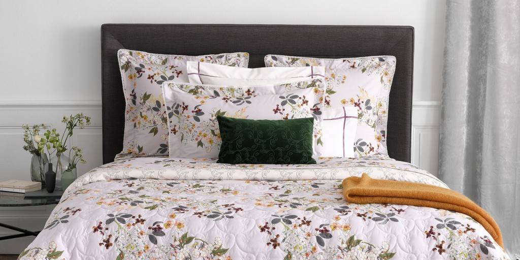 Yves Delorme Louise Bedding Cotton Percale Linen Alley