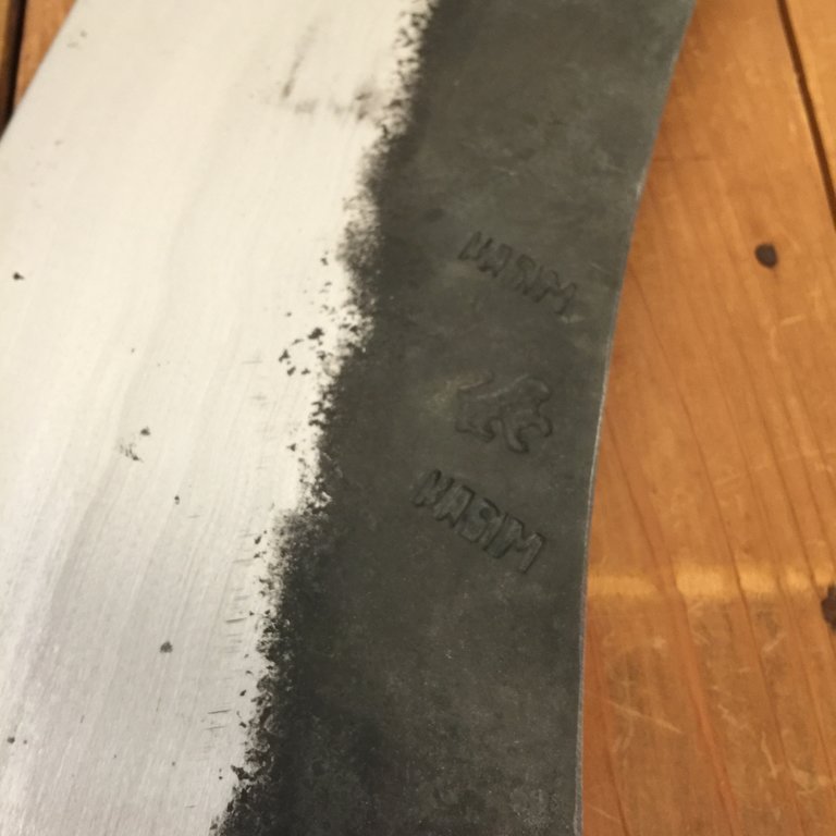 Zirh Turkish Mincing Knife 500mm Carbon Bernal Cutlery