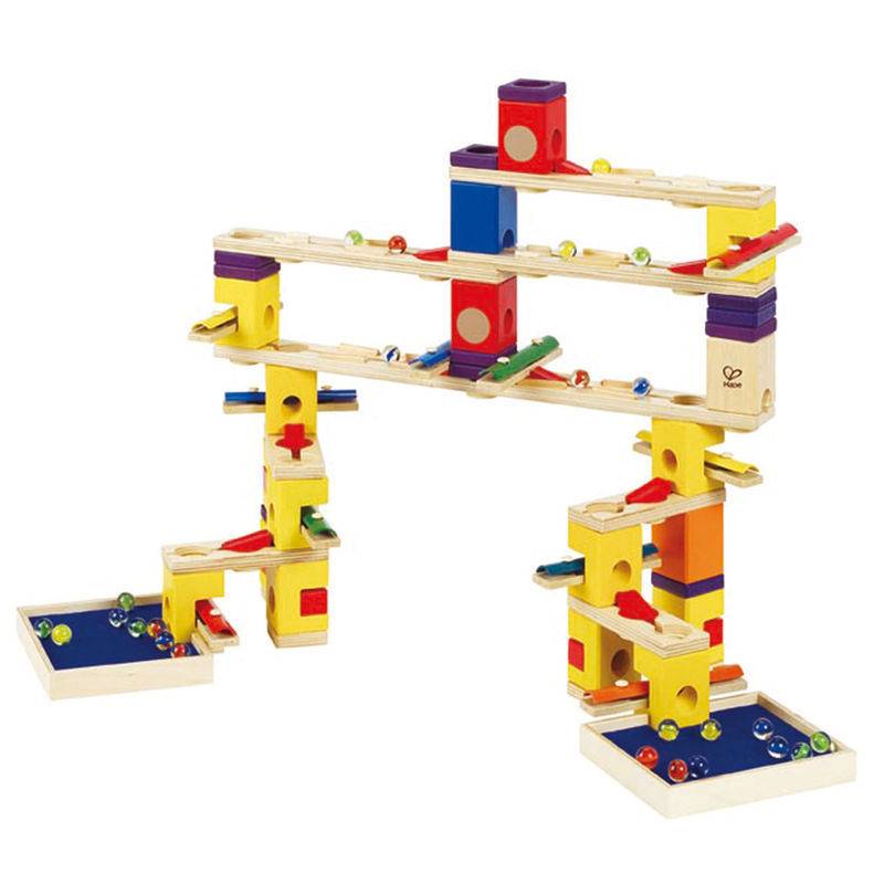 Hape Quadrilla Mixer Marble Run E6015 Grow Children S Hape Quadrilla Mixer Marble Run E6015