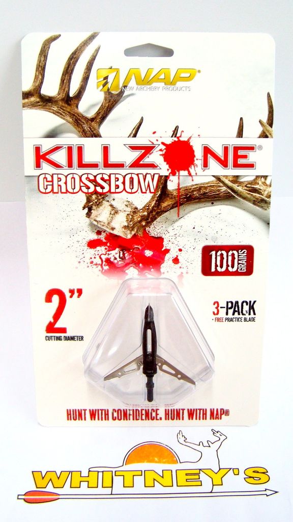 New Archery Products (NAP) NAP Killzone Crossbow Broadheads 100Gr 2