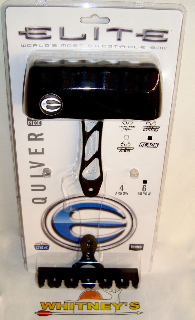 Elite Inc. Elite 2 Piece Quiver6 ArrowBLACK3912 Whitney's Hunting