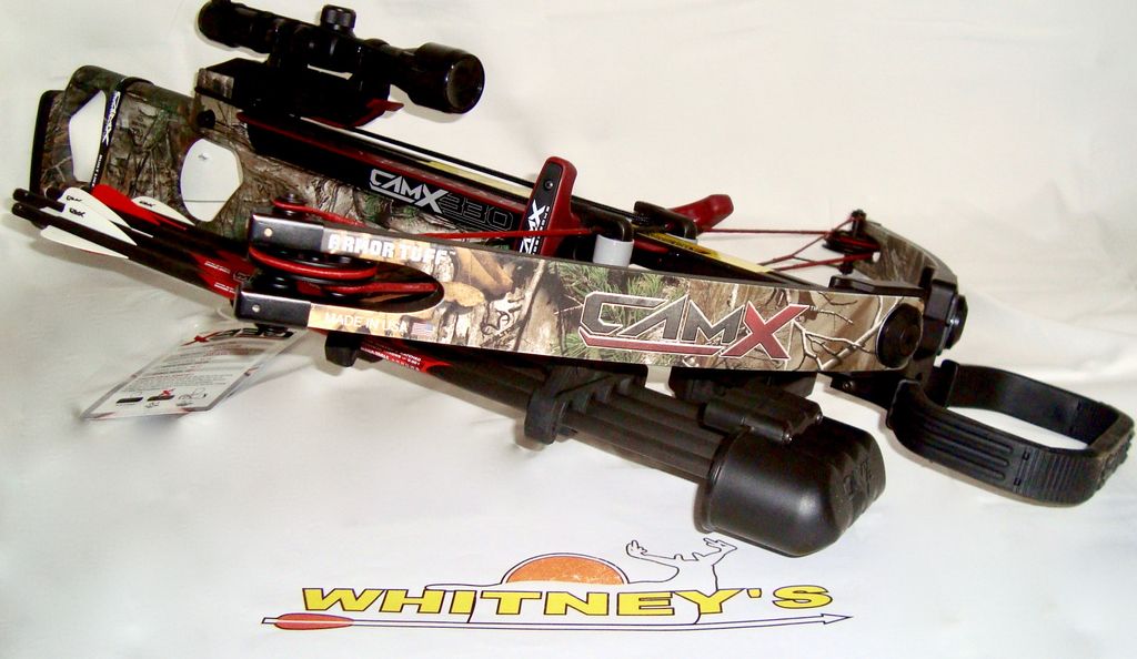 CamX Cam X Crossbow X330 RX W/ NIR Scope, 4 Arrows, Roller Rope