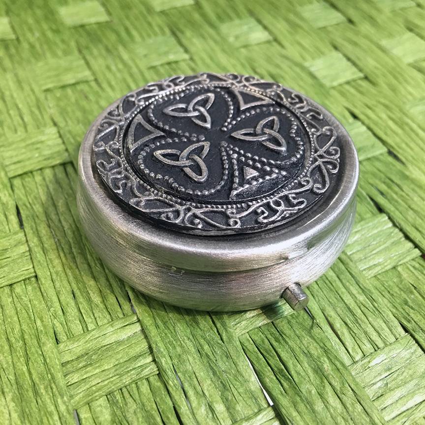 MULLINGAR PEWTER PILL BOX Irish Crossroads