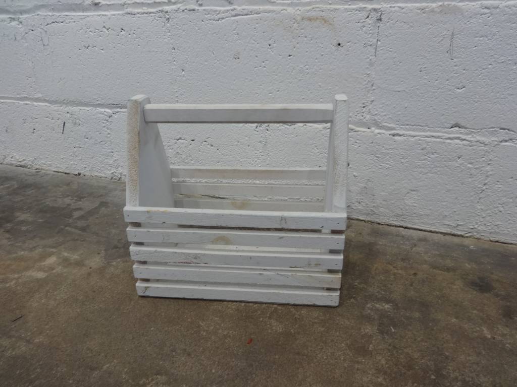 Small Wooden Crate With Handle