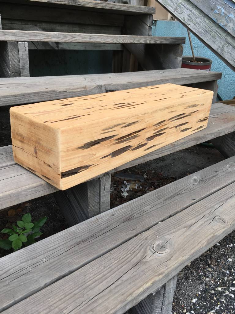 Pecky Cypress Floating Shelf 2.5'x6"x8" Sarasota Architectural