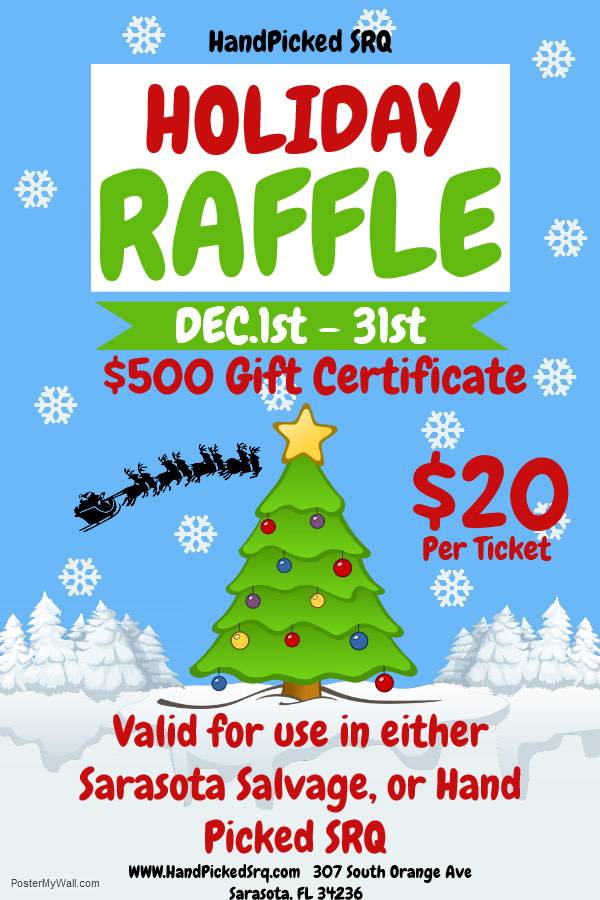 500 gift certificate raffle ticket sarasota architectural salvage raffleticket com