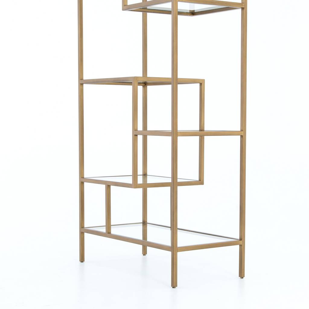 HOWSE OFFICE HELENA BRASS BOOKCASE HOWSE