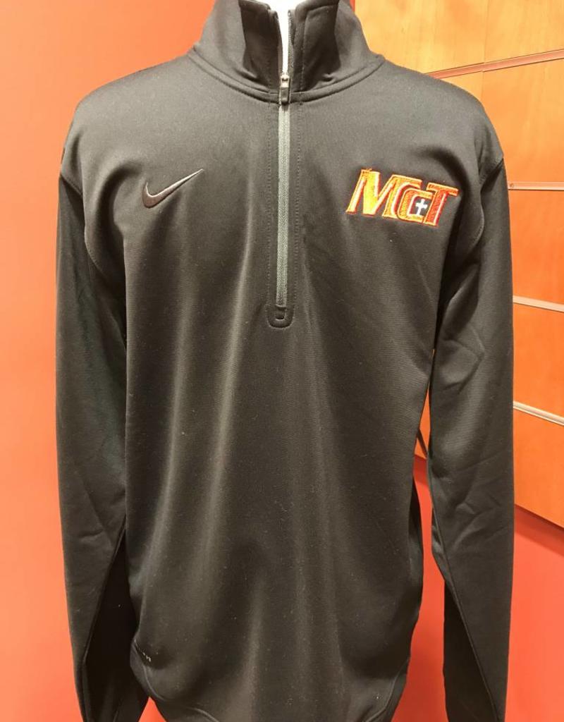 black nike half zip