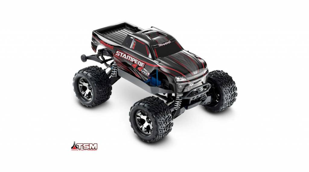 Traxxas 1/10 Stampede 4X4 VXL RTR with TSM, no On Board Audio Module, no Battery, no Charger