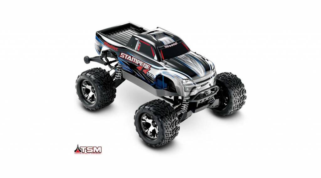 Traxxas 1/10 Stampede 4X4 VXL RTR with TSM, no On Board Audio Module, no Battery, no Charger
