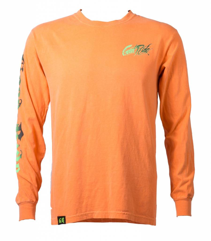 long sleeve burnt orange shirt