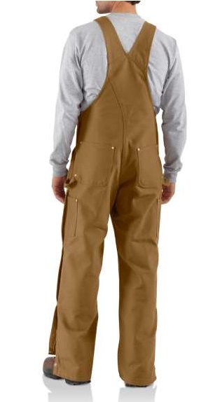 Carhartt Mens Zip To Thigh Bib Overall Unlined R37