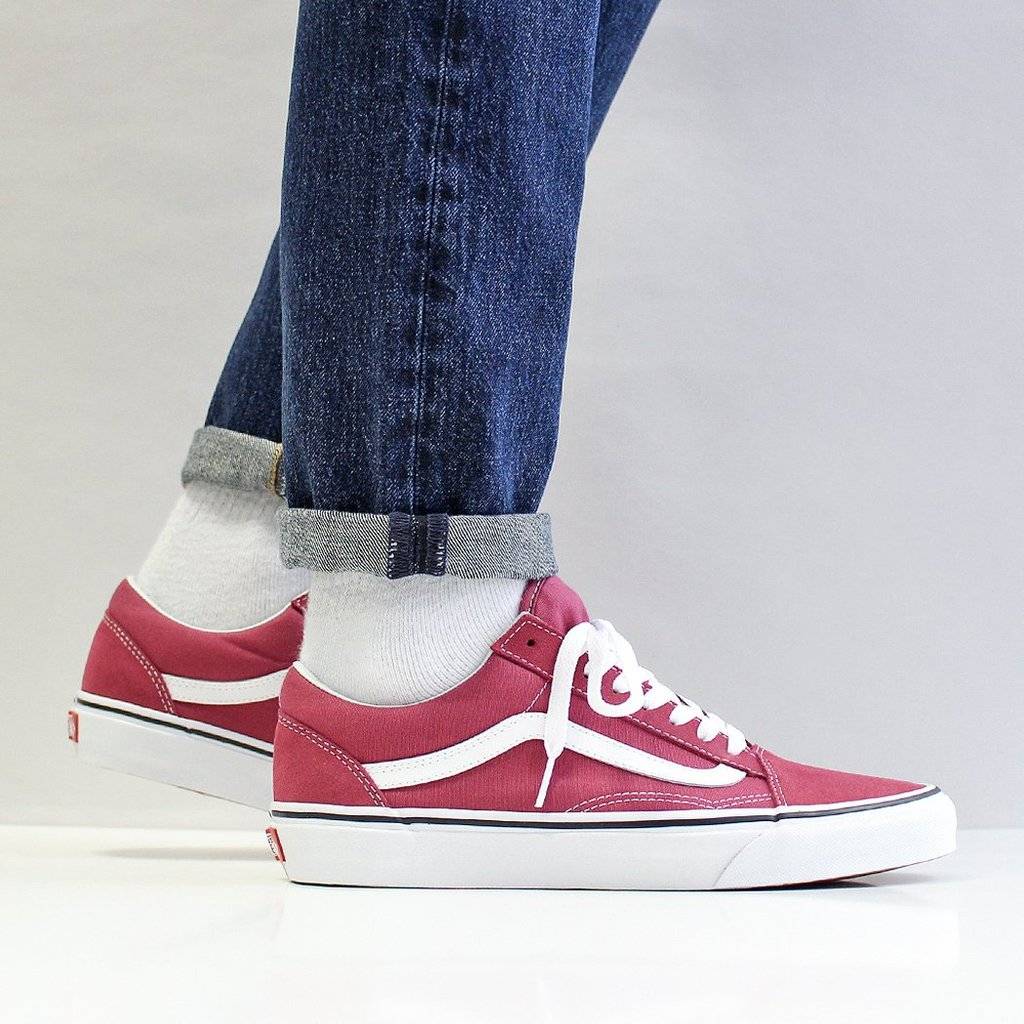 dry rose old skool vans