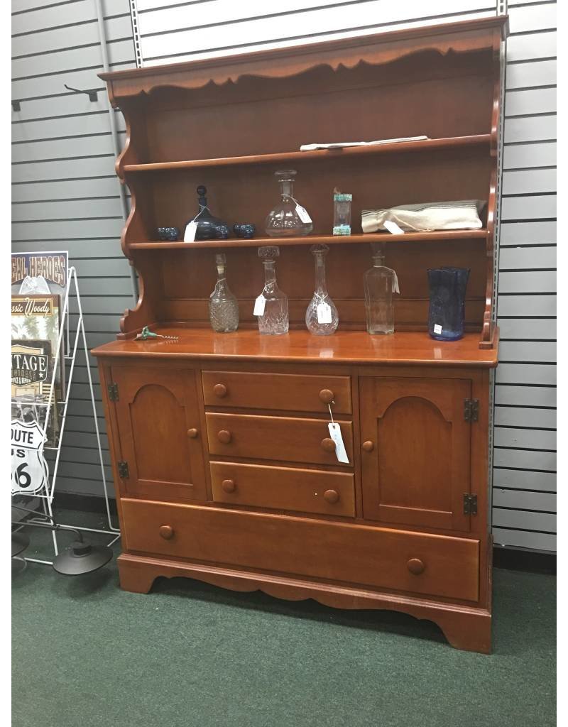 Solid Maple 2pc Open Top Hutch Heirloom Home
