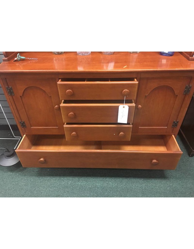 Solid Maple 2pc Open Top Hutch Heirloom Home