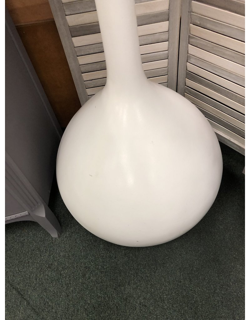 Tall Long Neck White Plastic Floor Vase Heirloom Home