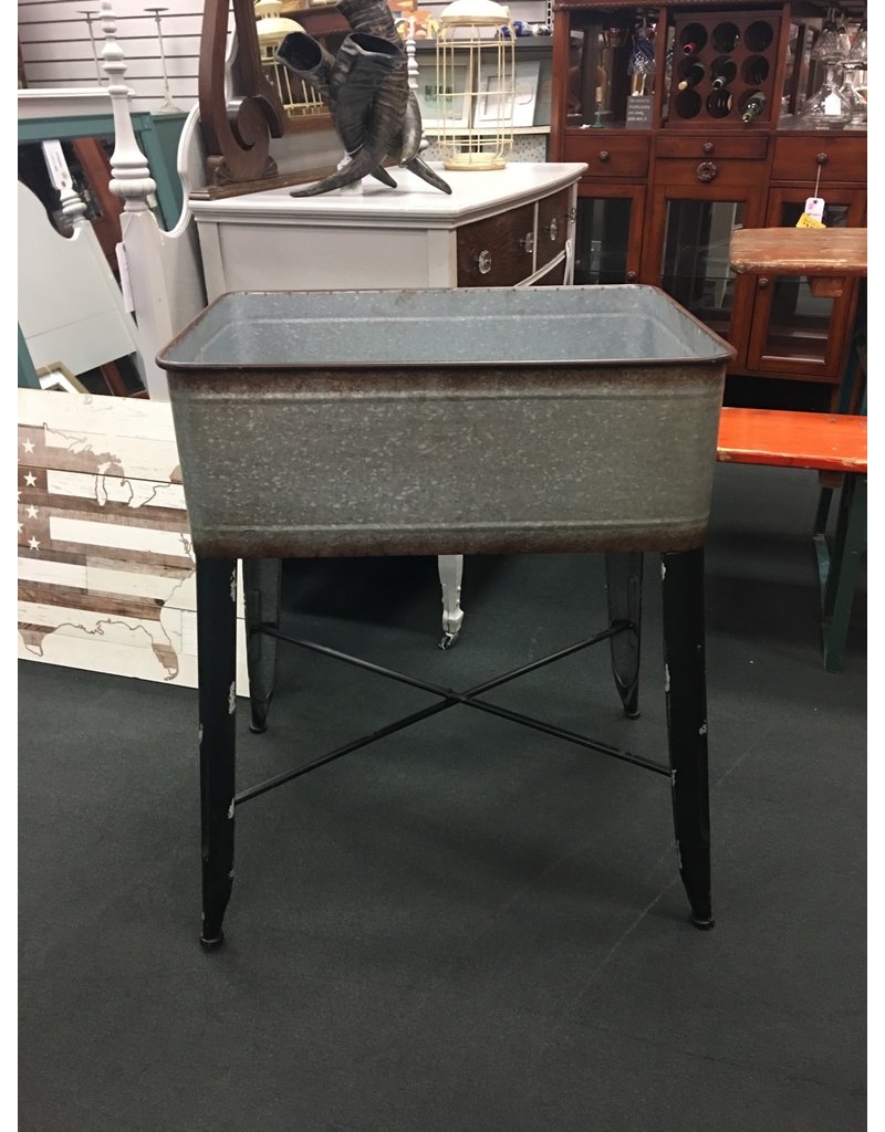 Galvanized Metal Cooler Heirloom Home