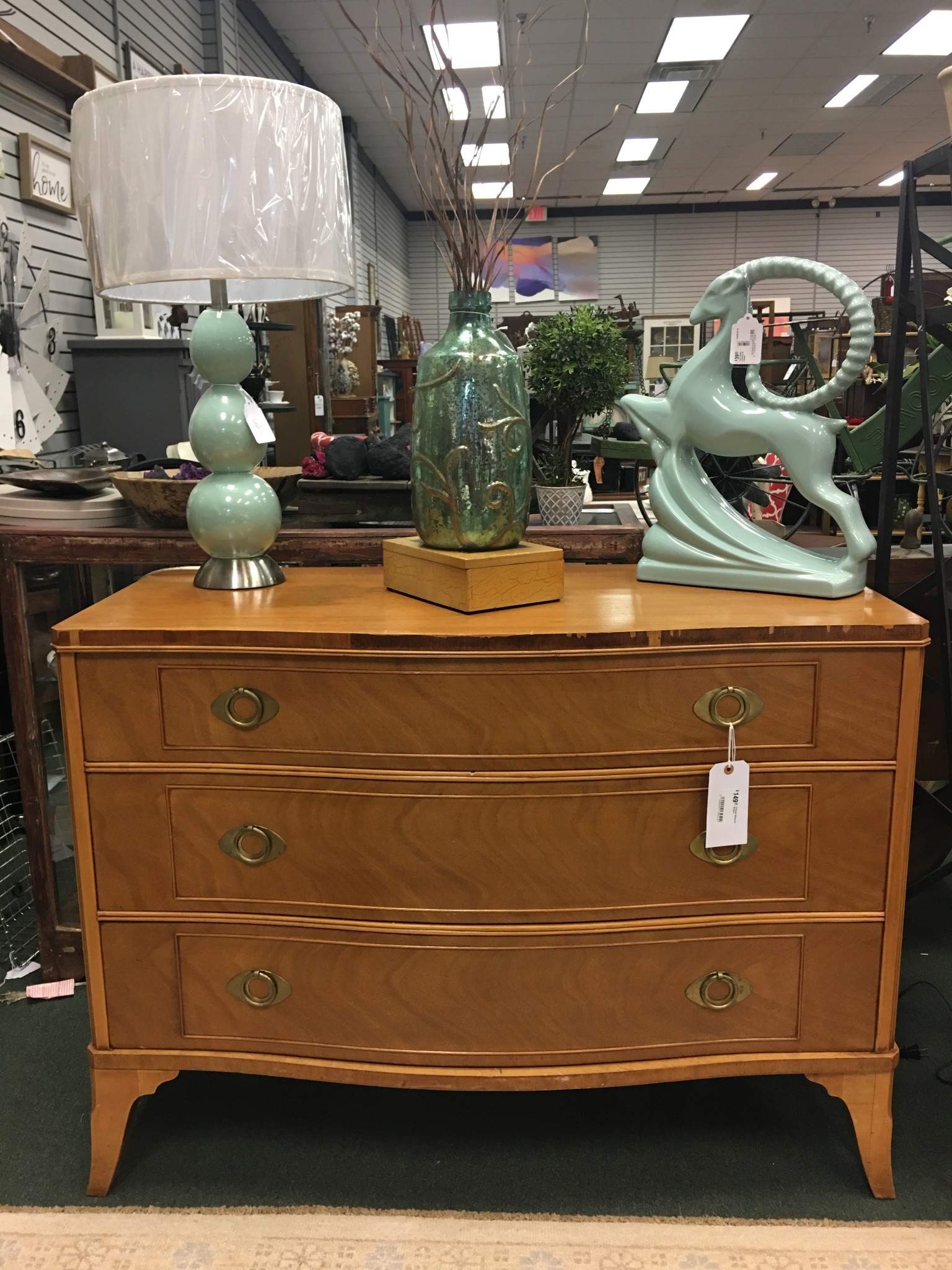 3 Drawer Bow Front Dresser Heirloom Home